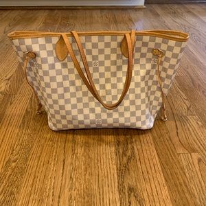 Louis Vuitton Neverful MM Damier Azure - Authentic
